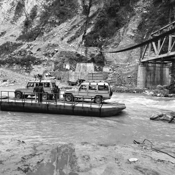 Ferry over the Arun River